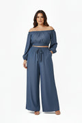 Cropped top palazzo pants set